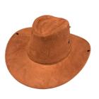 Chapéu de camurça tipo cowboy americano moda hippie chic boho folk