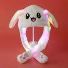 Chapéu De Coelho Brilhante De Pelúcia Infantil, Faixa De Cabelo Com Movimento De Orelha, Cosplay,
