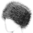 Chapéu de inverno Wokex Lady Faux Fox Fur Cossack Style Cinza