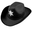 Chapéu de Xerife Preto Fantasia Cowboy Faroeste - Abrakadabra