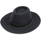 Chapéu Fedora Gangster Preto Unissex - Aba Longa Chapelaria Vintage