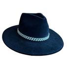 Chapéu Fedora Strass Novidade Aba Dura 7cm Novidade