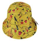 Chapéu Hat Praia Proteção Solar Bucket Geek Pokémon Pikachu