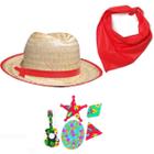 Chapéu Lenço Retalhos Fantasia Festa Junina Kit Junino Ita