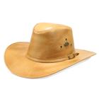 Chapéu Masculino Country Em Couro Modelo Alto Envio Imediato