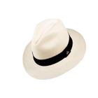 Chapéu Panamá Semi Fino Branco Palha Masculino G