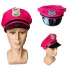 Chapéu Quepe Boina Policial Rosa Pink Fantasia Carnaval