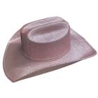 Chapéu Sibu Country Glitter - Chapéu Cowgirl Com Brilho Rosa Prata Roxo