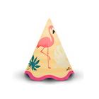 Chapeu Tropical Flamingo Folhas - 8 unidades - Junco - Rizzo