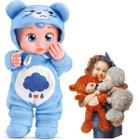 Charmosa Brinquedo Ursinho Carinhoso Azul Para Sua Filha Presente Dia Das Crianças