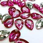 Chaton Gota 13x18mm - Cor: Rosa Pink - 50 Unidades - Base Irregular