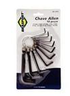 Chave allen kit brasfort 1.5 A 10 mm com10 peças