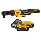 Chave catraca 20v max dcf512b-b3 + 2 bat 4ah compacta + 1dcb1102 dewalt