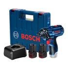 Chave de impacto Bosch GDR 120-LI, 12V, 2 baterias e maleta