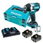 Chave de Impacto DTW700RT Mais 2 Bat 3ah e carregador duplo 18v Makita