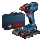 Chave De Impacto Gdx 18v-200 BOSCH Brushless + 2 Baterias 2,0AH + Carregador Bivolt