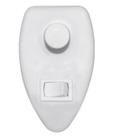 Chave Dimmer Rotativo Controle de Velocidade Luz ou Ventilador Bivolt 400w Botão Liga e Desliga Branco