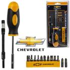 Chave Fenda Com 9 Bits + Adaptador Flexivel E Adaptador Fixo - Chevrolet/western