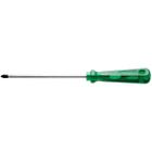 Chave fenda ponta cruzada 10x200 mm em aco cromo vanadio cabo injetado em pvc verde - Tramontina