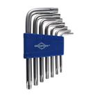 Chave Hexalobular Torx T10 a T40 com 7 peças Brasfort