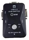 Chaveador Switch Kvm Monitor 2 Portas Vga + 2 Usb Mouse Cpu - Lotus