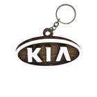 Chaveiro 3d Marca Kia com Argola 4cm Mdf Madeira Decorada