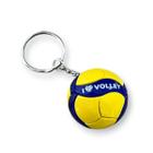 Chaveiro Bola de Volei Formato Mikasa V200W Amarelo e Azul