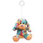 Chaveiro Cachorro Tecido Laranja 14cm - Pelúcia - Minas de Presentes