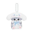 Chaveiro de Pelúcia Kawaii 12cm - Olá Kitty, Kuromi e Hanyodon - Pingente para Mochila