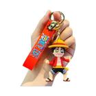 Chaveiro de Silicone Anime One Piece - Luffy, Nami, Chopper - Dragon Ball