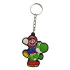 Chaveiro Emborrachado Super Mario Bros Mario e Yoshi presente geek - CH-SXF-MARIOYOSHI - Geek.Keychain