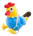 Chaveiro Galo Azul 15cm - Pelúcia Fofy Toys