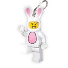 Chaveiro LEGO Iconic Bunny Suit Guy de 9 cm com luz LED