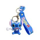 Chaveiro Pingente Emborrachado Lilo & Stitch