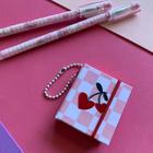 Chaveiro Post-it Cherry Bloom Capa Dura com Elástico - Cores e Fofuras