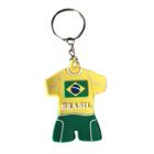 Chaveiro Uniforme Brasil Verde Amarelo Copa Do Mundo Torcida