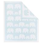 Chenille Baby Blanket - Elefante Azul da Living Textiles Ultra Macia, Espessa e Versátil Cobertor quente para recém-nascidos, jogar cobertor para berço, capa de carrinho Presente Bebê Perfeito 75 x 85 cm