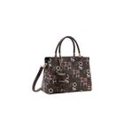 Chenson Bolsa Monograma Colors Satchel Cg83683 Café