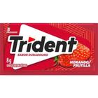 Chicle Trident Morango 8g 5un