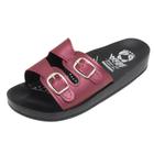 Chinelo Anatômico Webe Flex Feminino 2 Fivelas Vinho