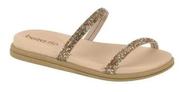 Chinelo Brilho Rasteirinha Strass Chinelo Beira Rio 8488105