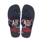 Chinelo Cartago Dakar Masculino Azul Vermelho