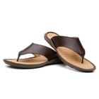 Chinelo Casual Masculino Couro Estilo Despojado