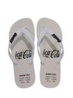 Chinelo Coca Cola Alma 2 Masculino Branco 4411