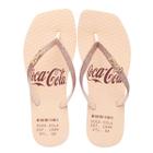 Chinelo Coca Cola Alma Square Feminino Rosa