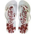 Chinelo Coca Cola Charm Flowers 24/25 CC4495 Feminino Branco Branco