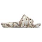 Chinelo crocs classic marbled slide bone/multi