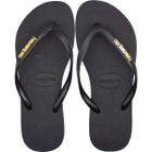 Chinelo de Dedo Havaianas Slim Logo Metallic Feminino