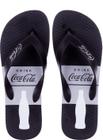 Chinelo de dedo masculino coca cola contour band cc4262