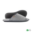 CHINELO DE QUARTO CONFORTO PLUSH BOUCLE CINZA MESCLA - ABERTO - Branca Artesanatos